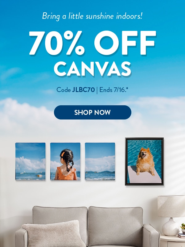 Bring a little sunshine indoors! 70% off Canvas. Code JLBC70. Ends 7/16. See site for details. Shop now