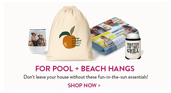 For pool and beach hangs. Don't leave your house without these fun-in-the-sun essentials! Shop Now