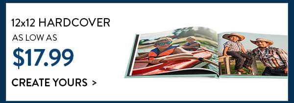 12x12 hardcover as low as $17.99. Create yours