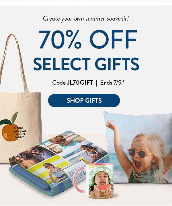Create your own summer souvenir! 70% off select gifts. Code JL70GIFT. Ends 7/9. See site for details. Shop Gifts