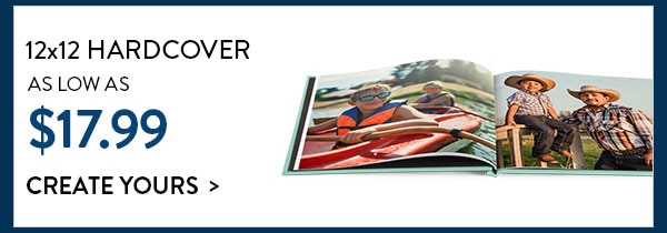 12x12 hardcover as low as $17.99. Create yours