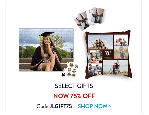 Select gifts now 75% off. Code JLGIFT75. Shop now