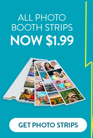 Two day flash sale! All photo booth strips now $1.99. Get photo strips