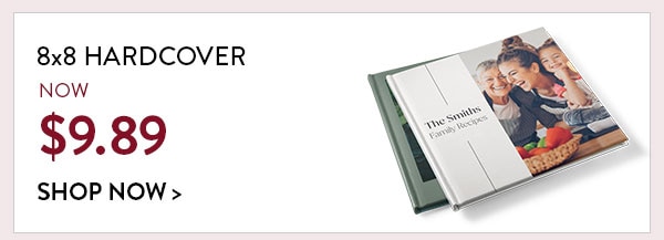 8x8 Hardcover now $9.89. Shop now