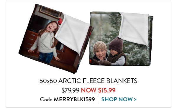 50x60 Arctic fleece blankets was $79.99. Now $15.99. Code MERRYBLK1599. Shop now