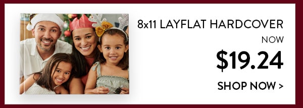 8x11 layflat hardcover now $19.24. Shop now