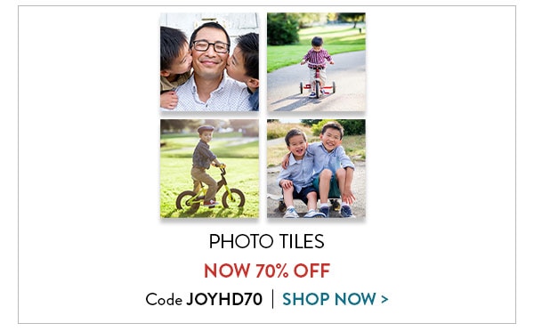 Photo tiles now 65% off. Code MERRYHD65. Shop now.