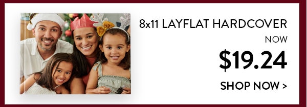 8x11 layflat hardcover now $19.24. Shop now