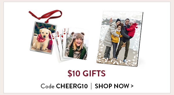 $10 gifts. Code CHEERG10. Shop now