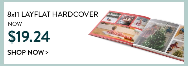 8x11 layflat hardcover now $19.24. Shop now