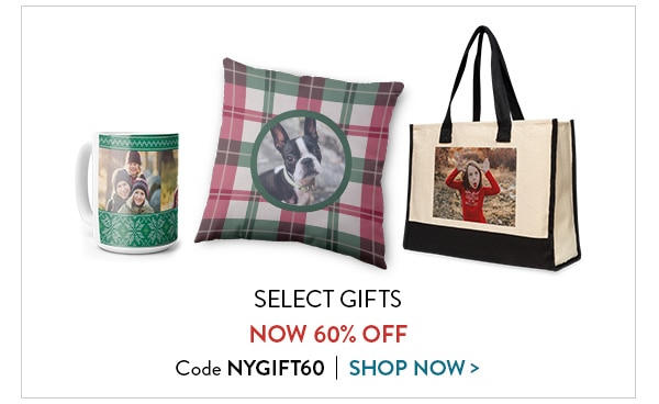 Select gifts now 60% off. Code NYGIFT60. Shop now