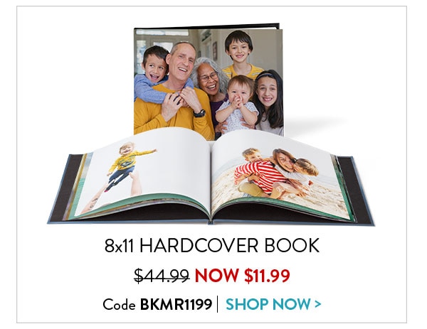 8x11 hardcover book was $44.99. Now $11.99. Code BKMR1199. Shop now