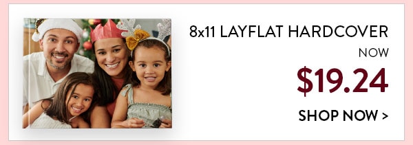 8x11 layflat hardcover now $19.24. Shop now