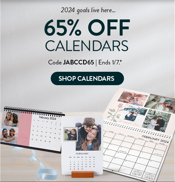 2024 goals live here… 65% off calendars. Code JABCCD65. Offer ends 1/7. See site for details. Shop calendars