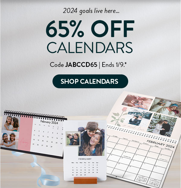2024 goals live here… 65% off calendars. Code JABCCD65. Offer ends 1/9. See site for details. Shop calendars