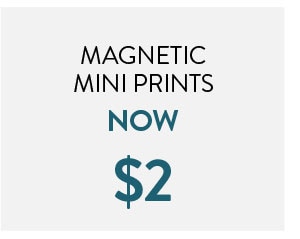 Magnetic mini prints. Now $2.
