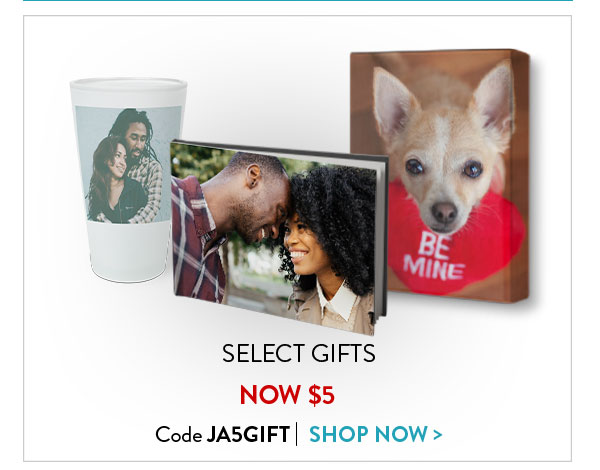 Select gifts now $5. Code JA5GIFT. Shop now