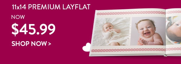 11x14 premium layflat now $45.99. Shop now