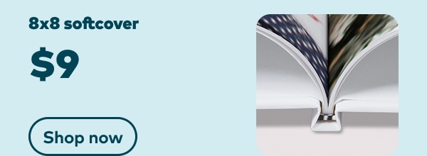 8x8 softcover $9. Shop now.