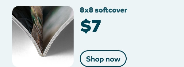 8x8 softcover $7. Shop now.