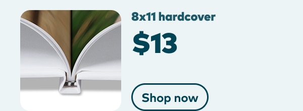 8x11 hardcover $13. Shop now.