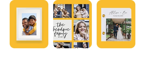 Gifts for dads who have everything, like framed prints, photo books and photo tile galleries.